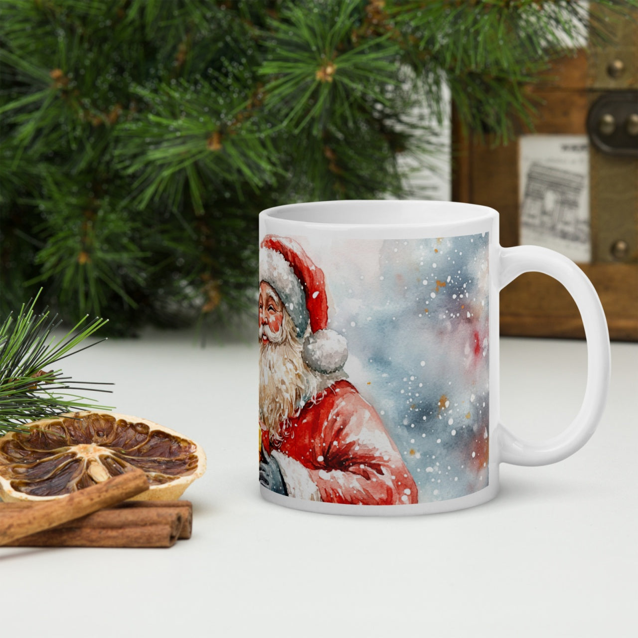 Cana ceramica Craciun 330 ml (11 oz) , design festiv, rezistenta