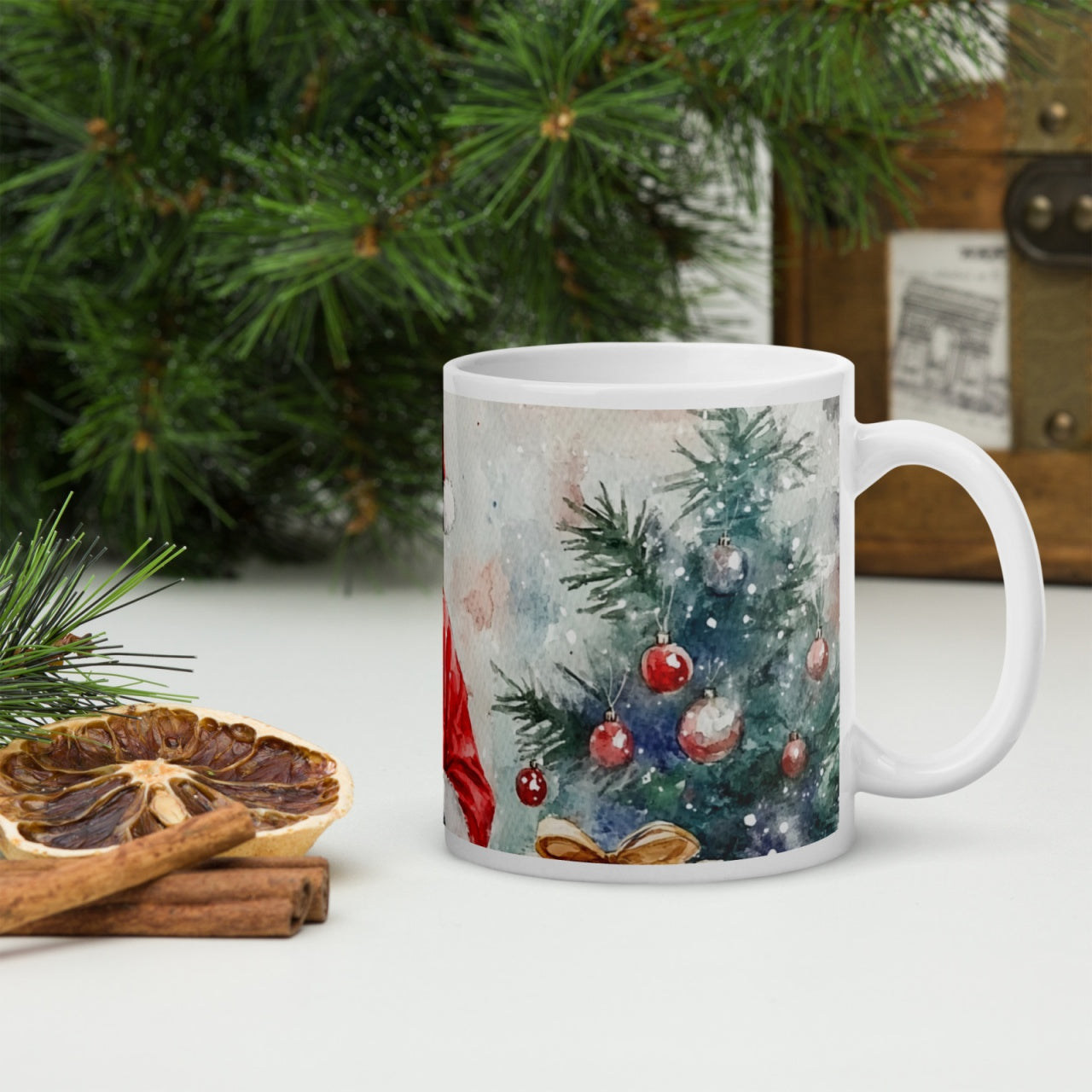 Cana ceramica Craciun 330 ml (11 oz) , design festiv, rezistenta