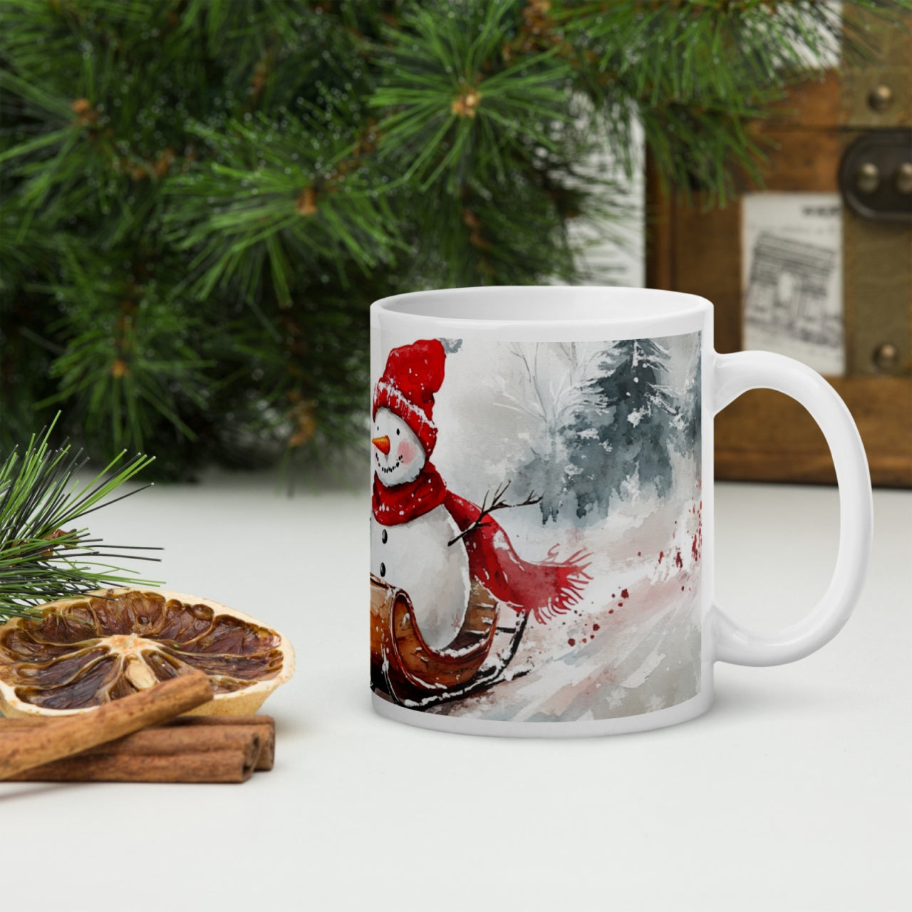 Cana ceramica Craciun 330 ml (11 oz) , design festiv, rezistenta