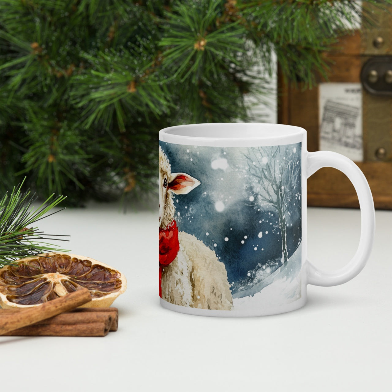 Cana ceramica Craciun 330 ml (11 oz) , design festiv, rezistenta