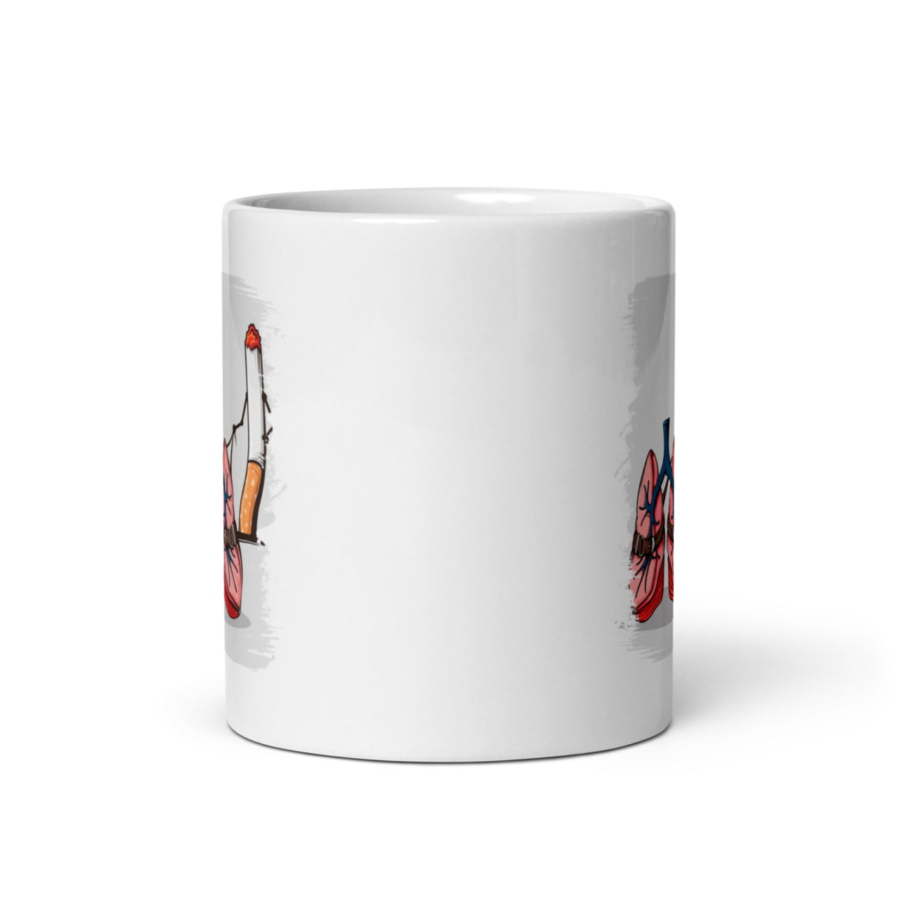 Cana ceramica cu ilustratie simbolica , Design inedit si expresiv , 330 ml