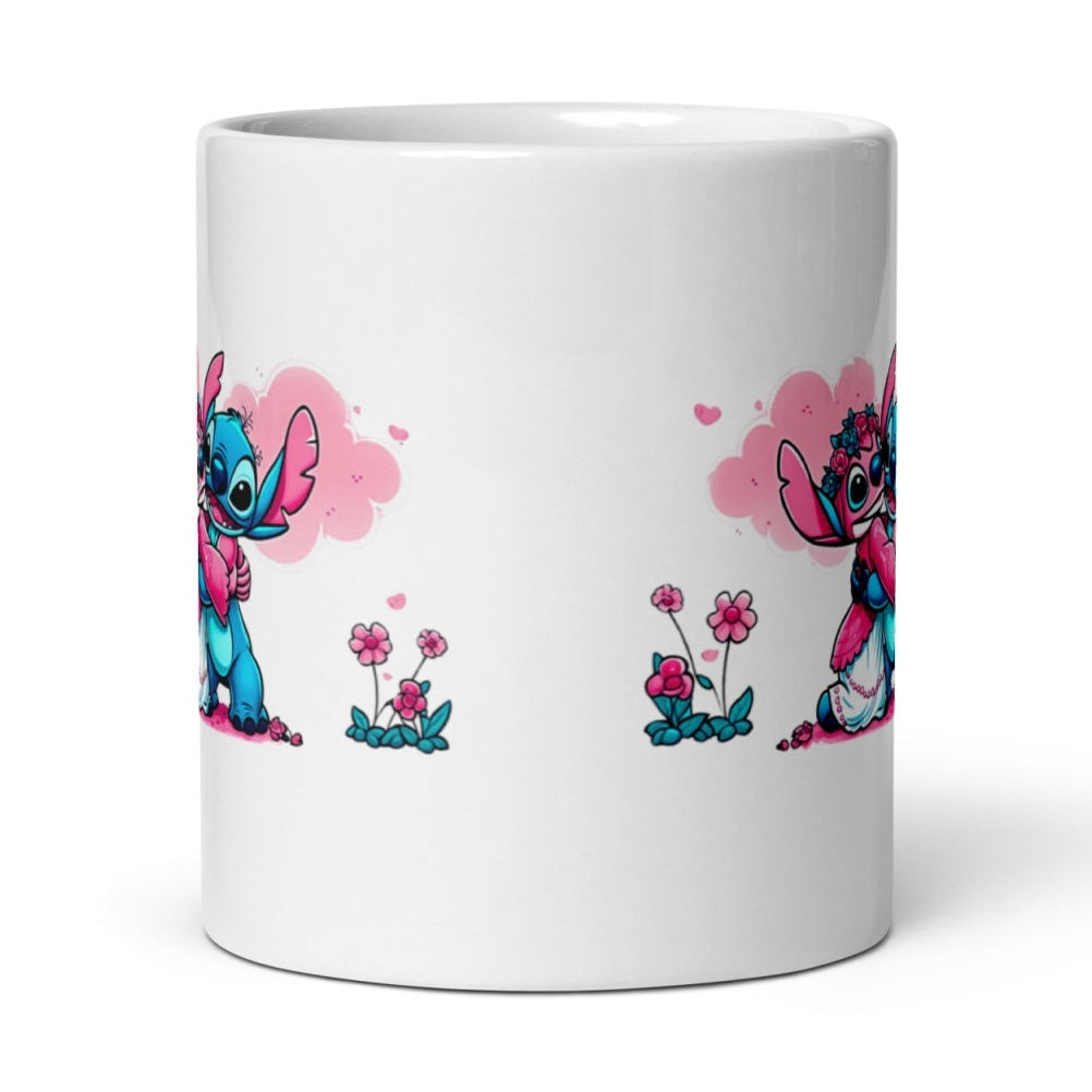 Cana ceramica cu ilustratie simbolica , Design inedit si expresiv , 330 ml