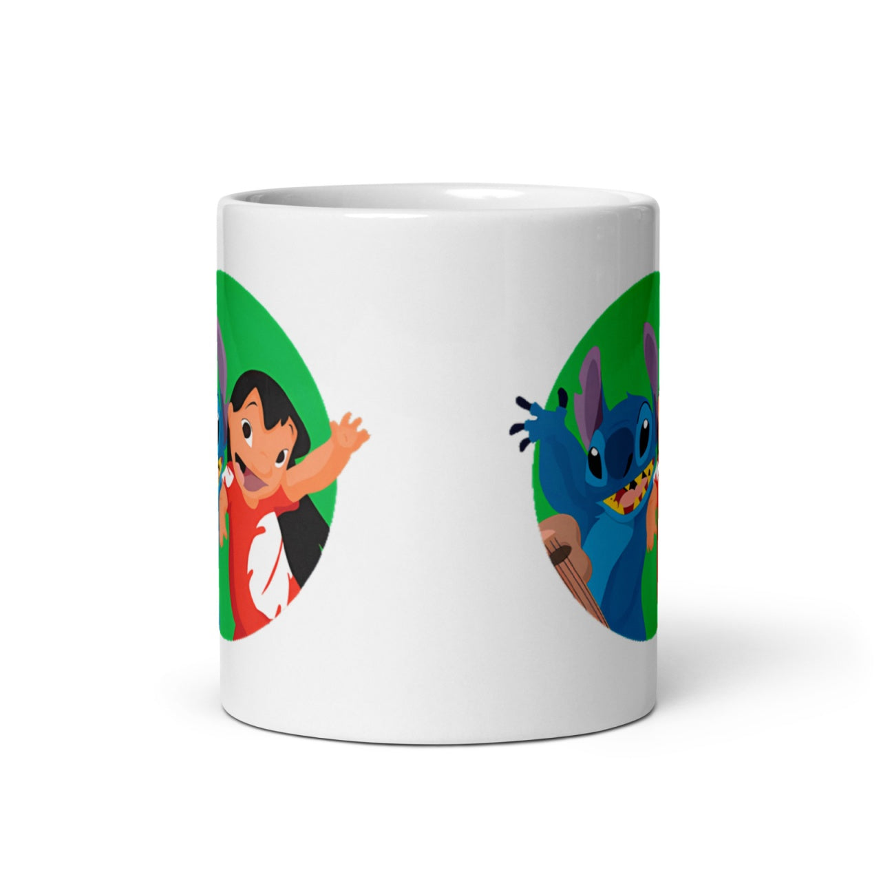 Cana ceramica cu ilustratie simbolica , Design inedit si expresiv , 330 ml