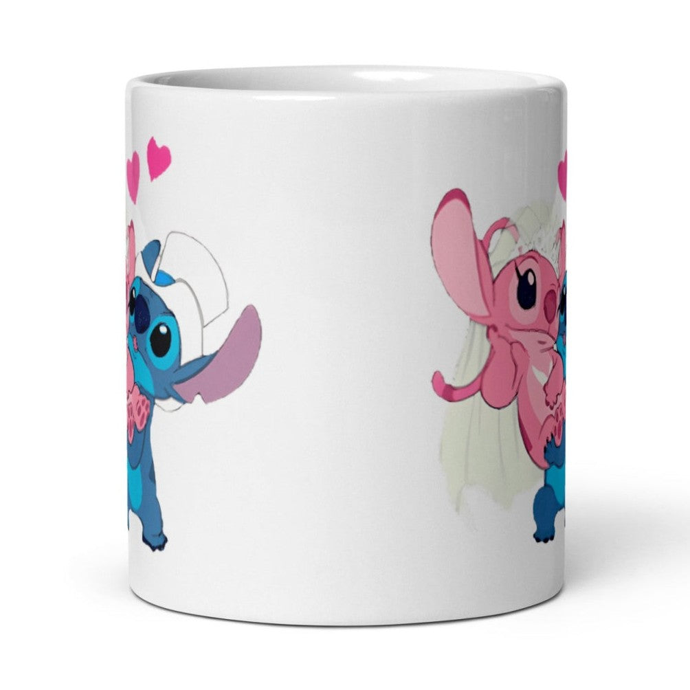 Cana ceramica cu ilustratie simbolica , Design inedit si expresiv , 330 ml