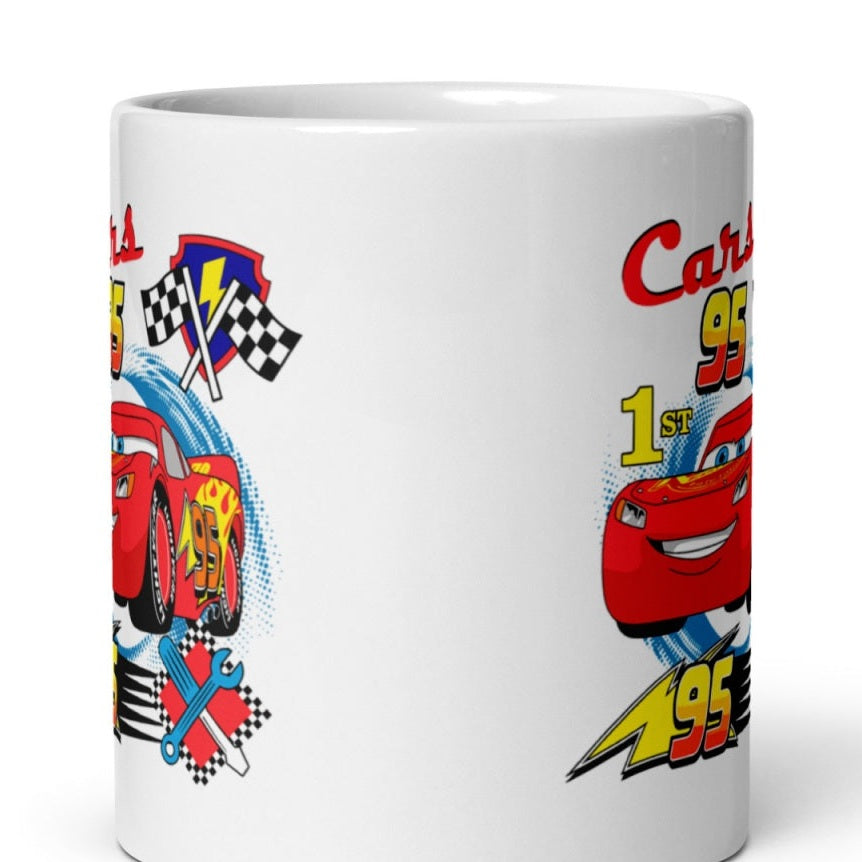 Cana ceramica cu masina de curse legendara , Cadou special , 330 ml