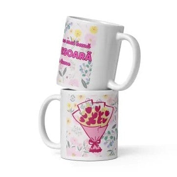 Cana ceramica cu mesaj pentru persoane speciale , Un dar cu semnificatie , 330 ml