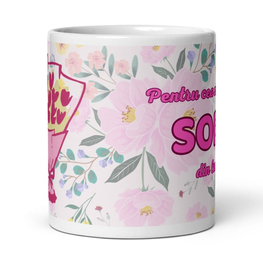 Cana ceramica cu mesaj pentru persoane speciale , Un dar cu semnificatie , 330 ml
