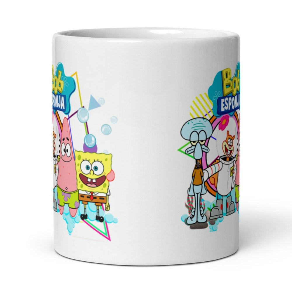 Cana ceramica cu prieteni veseli din adancuri , Cadou special , 330 ml