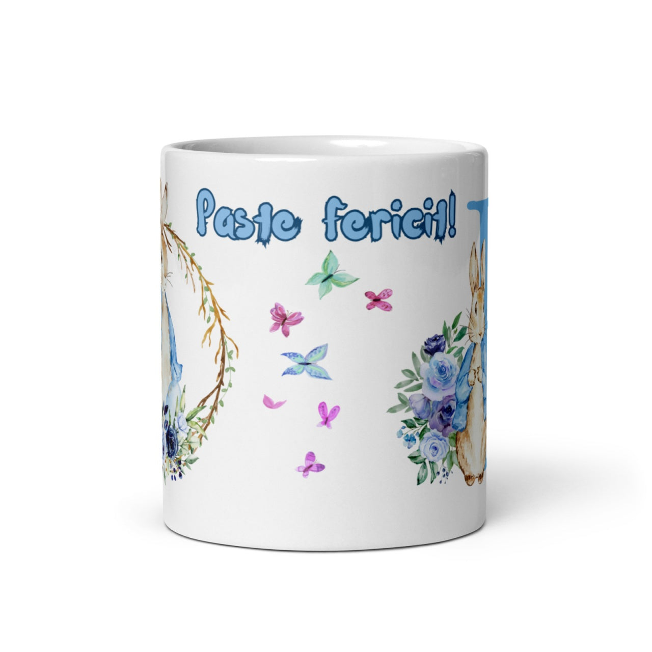 Cana personalizata, Initiala B - Cadou Special de Paste , 11 oz. 330 ml