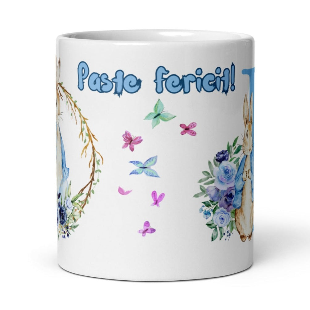 Cana personalizata, Initiala B - Cadou Special de Paste , 11 oz. 330 ml