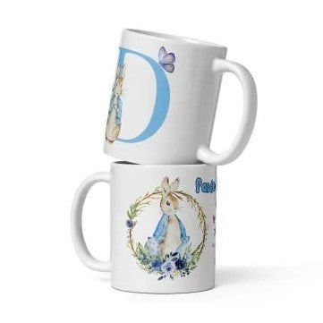 Cana personalizata, Initiala D - Cadou Special de Paste , 11 oz. 330 ml