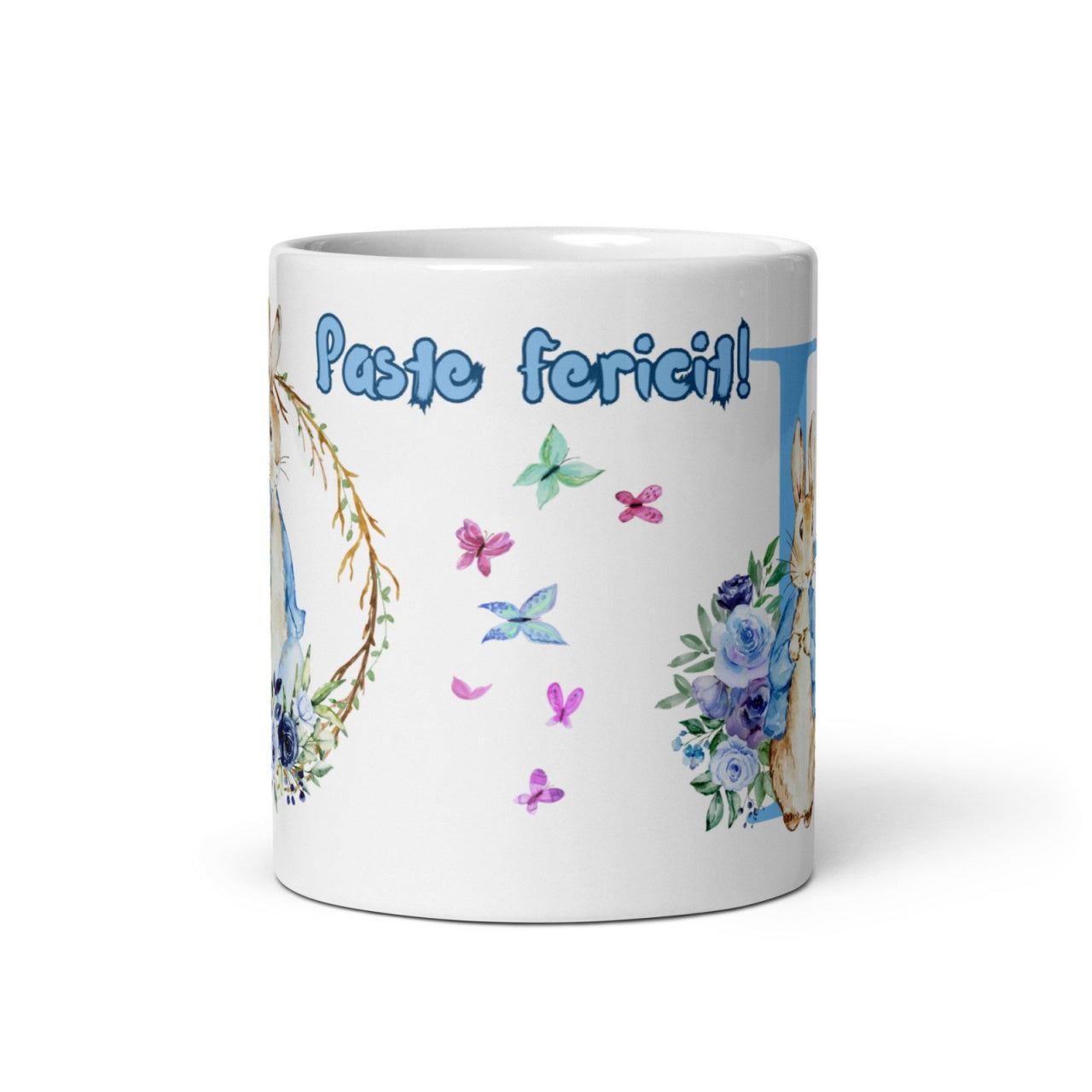 Cana personalizata, Initiala H - Cadou Special de Paste , 11 oz. 330 ml