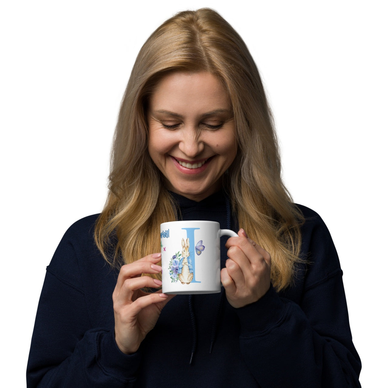 Cana personalizata, Initiala i - Cadou Special de Paste , 11 oz. 330 ml
