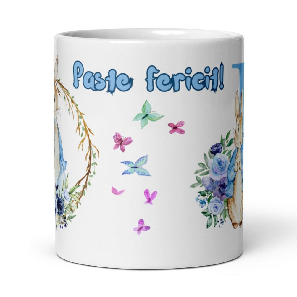 Cana personalizata, Initiala R - Cadou Special de Paste , 11 oz. 330 ml
