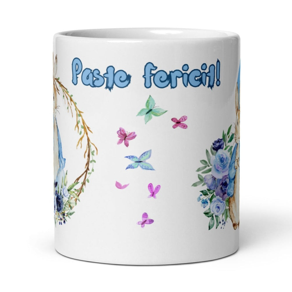 Cana personalizata, Initiala S - Cadou Special de Paste , 11 oz. 330 ml