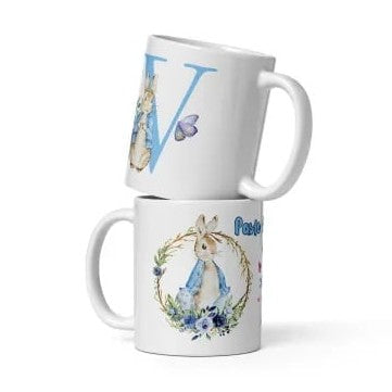 Cana personalizata, Initiala V - Cadou Special de Paste , 11 oz. 330 ml