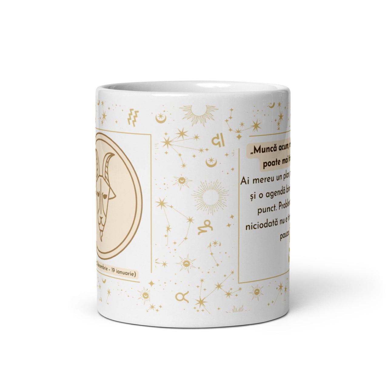 Cana personalizata , zCapricorn , Ambitie si Determinare, , 11 oz. 330ml