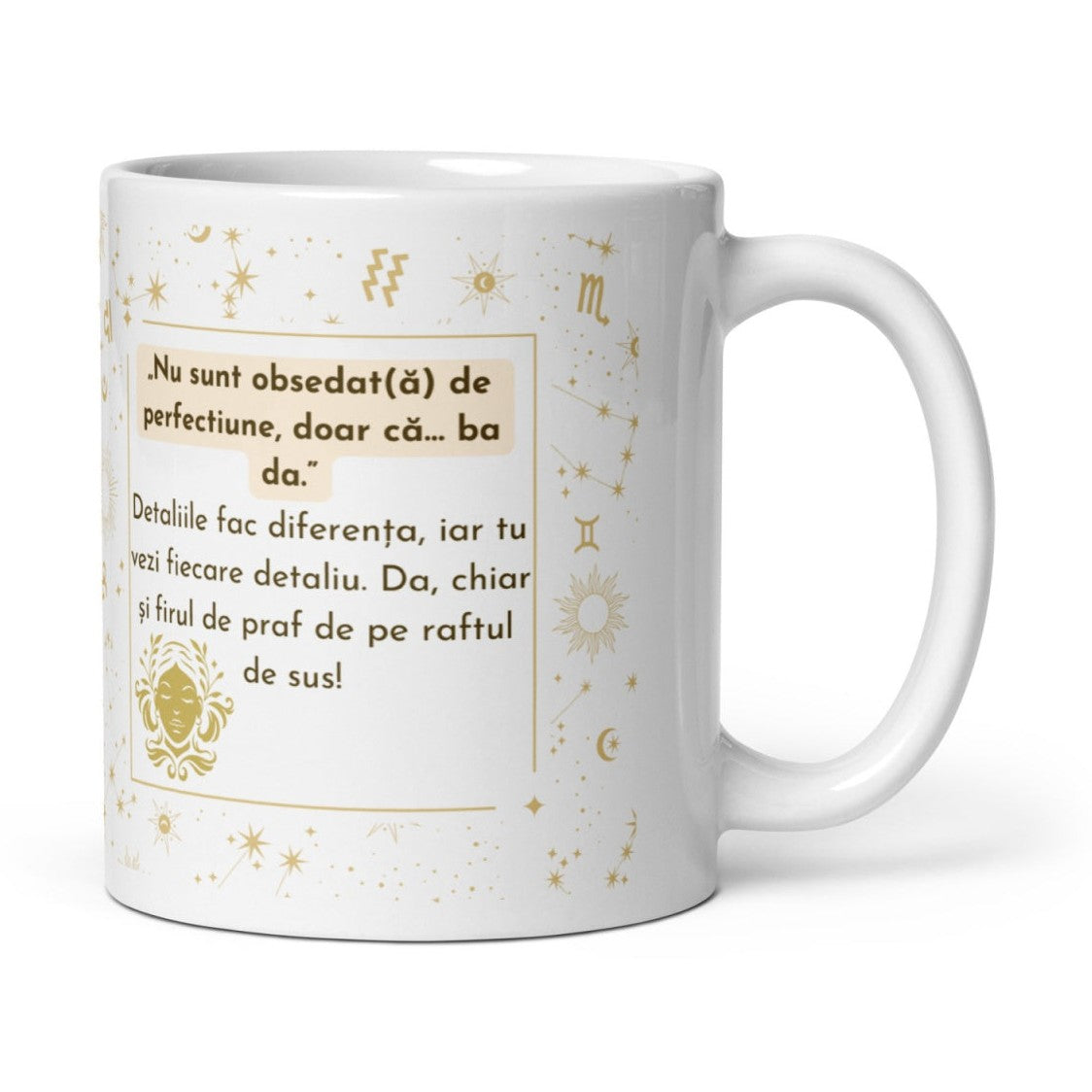 Cana personalizata , zFecioara , Precizie si Eleganta, , 11 oz. 330ml