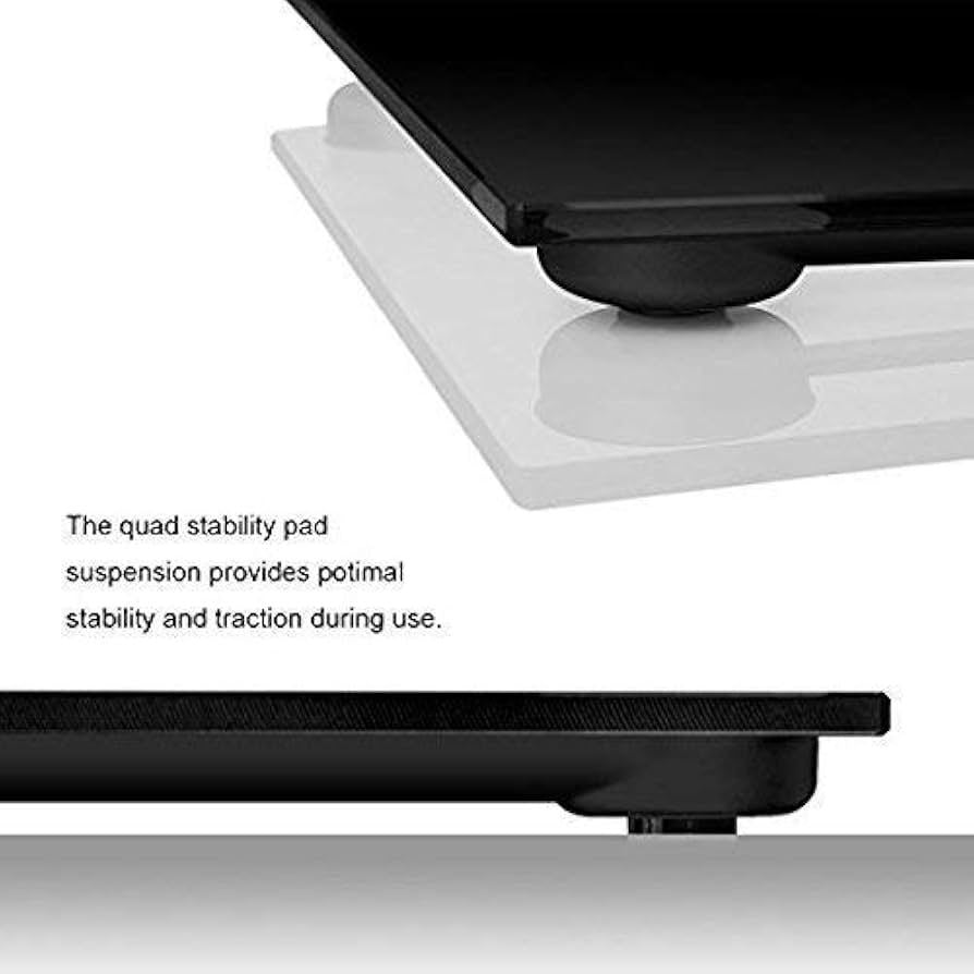 Cântar de baie digital din sticlă, negru, cu display LCD mare