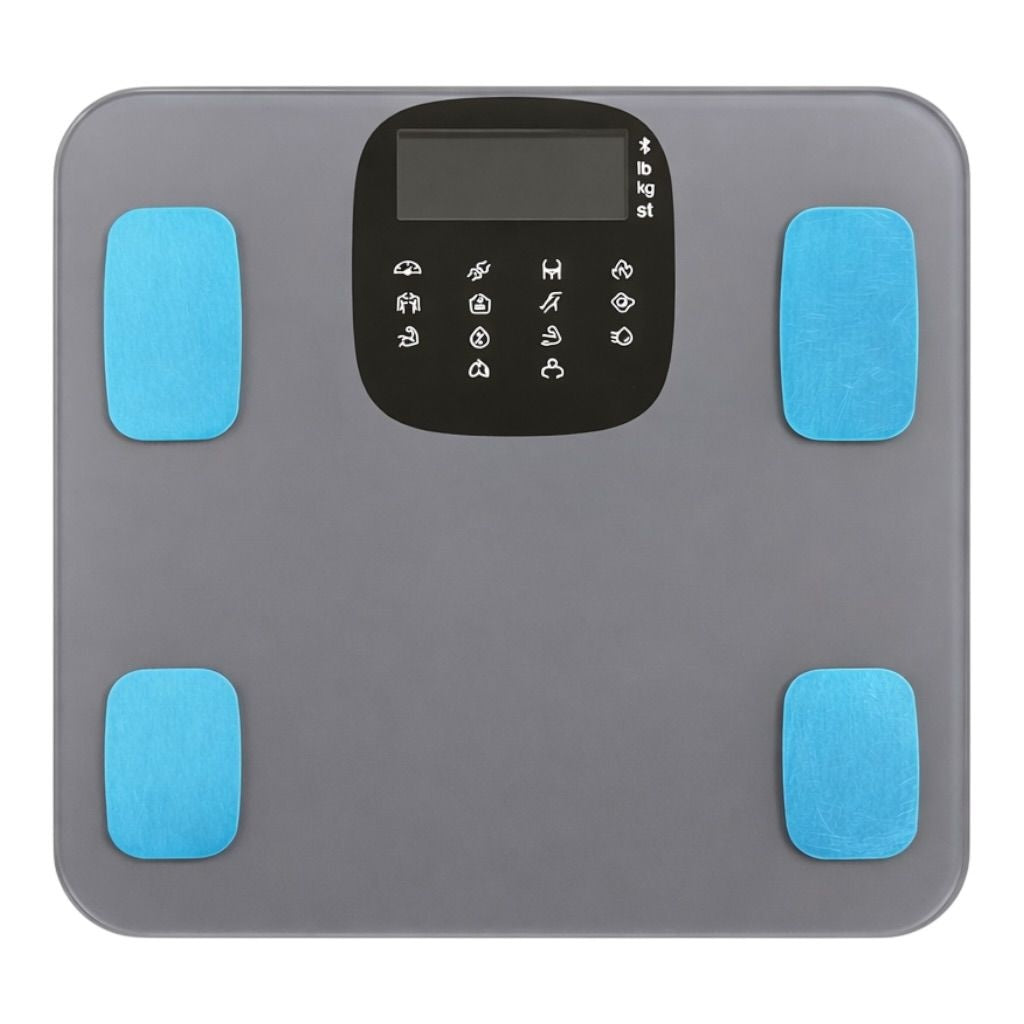 Cântar Personal Electronic cu Afișaj LCD, Capacitate 180kg, 28x28cm, Gri