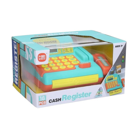 Casă de marcat interactivă din plastic cu sunete și accesorii, 21x11,5x11,5 cm