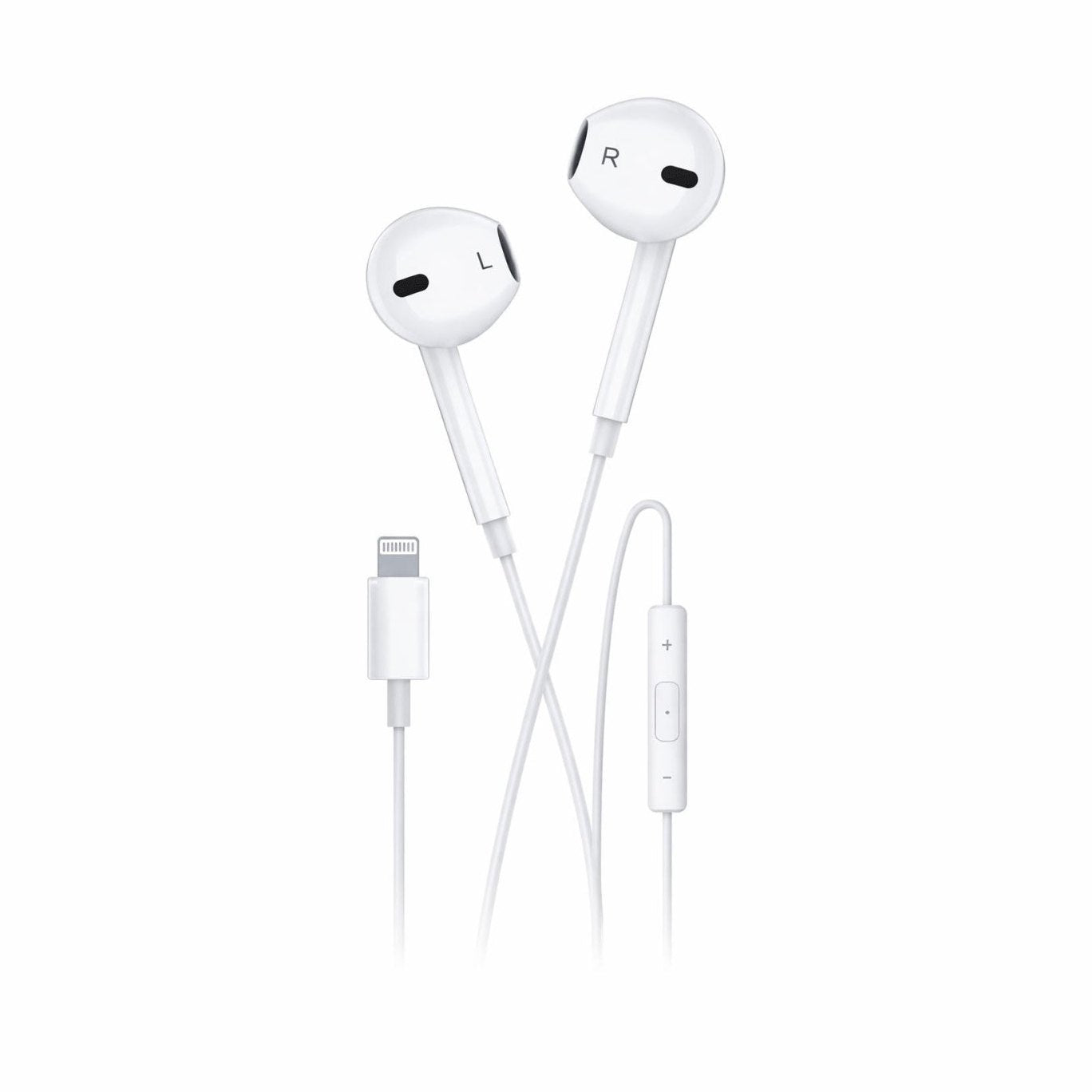 Casti stereo cu fir Lightning pentru iPhone, microfon si control volum