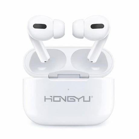 Căști wireless HONGYU Open-Ear TWS din plastic, albe, model HY-1815