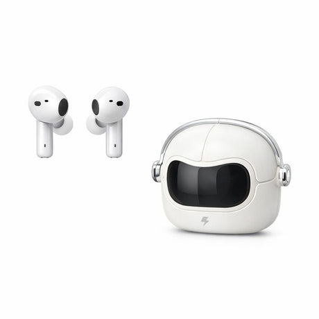 Căști wireless Hongyu T40 TWS Bluetooth design astronaut, albe