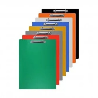 Clipboard A4 Simplu cu Carton Plastifiat din PVC si Clema Metalica Rezistenta , Suport Rigid pentru Scris,