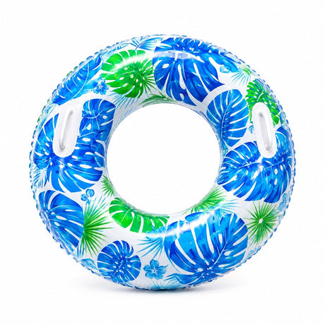 Colac Gonflabil Albastru Tropical 90 cm – Colac de Înot pentru Piscină și Plajă
