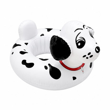 Colac Gonflabil Cățel pentru Bebeluși – Baby Boat 70x60 cm, Model Dalmațian, Sigur și Confortabil