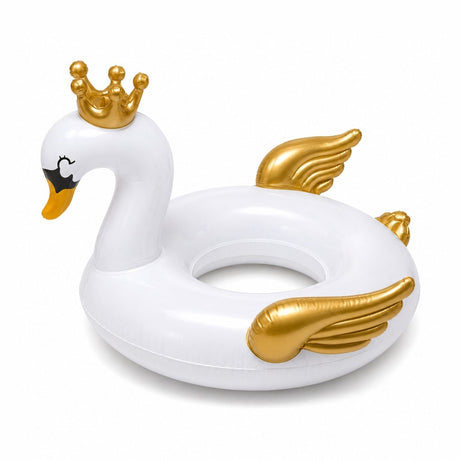Colac Gonflabil Lebădă Alba pentru Copii – Swim Boat , 70x60 cm