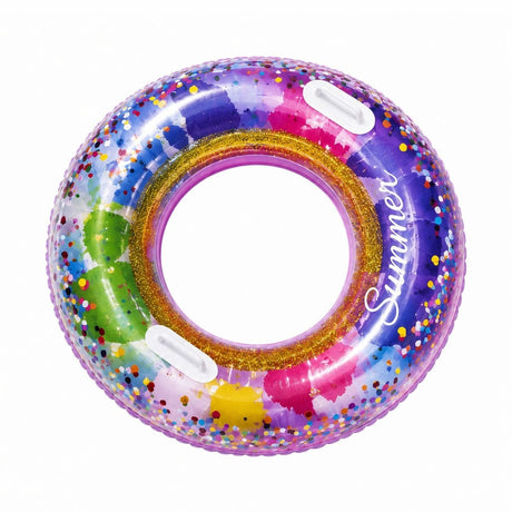 Colac Gonflabil Multicolor 120 cm – Colac de Înot pentru Piscină și Plajă