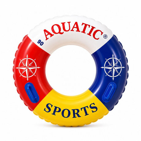 Colac Gonflabil pentru Înot 90 cm – Colac Gonflabil Multicolor pentru Piscină și Plajă