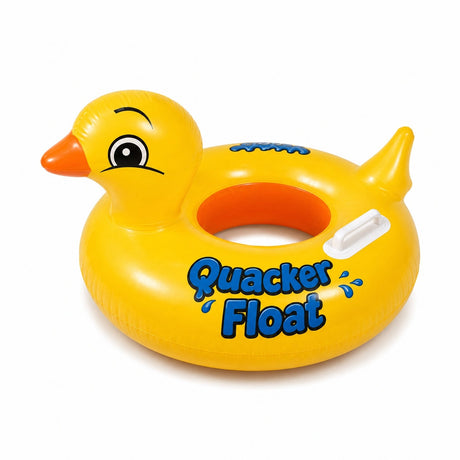Colac Gonflabil Rățușcă pentru Copii 80x60 cm – Colac Înot cu Mânere, Model Duck Float