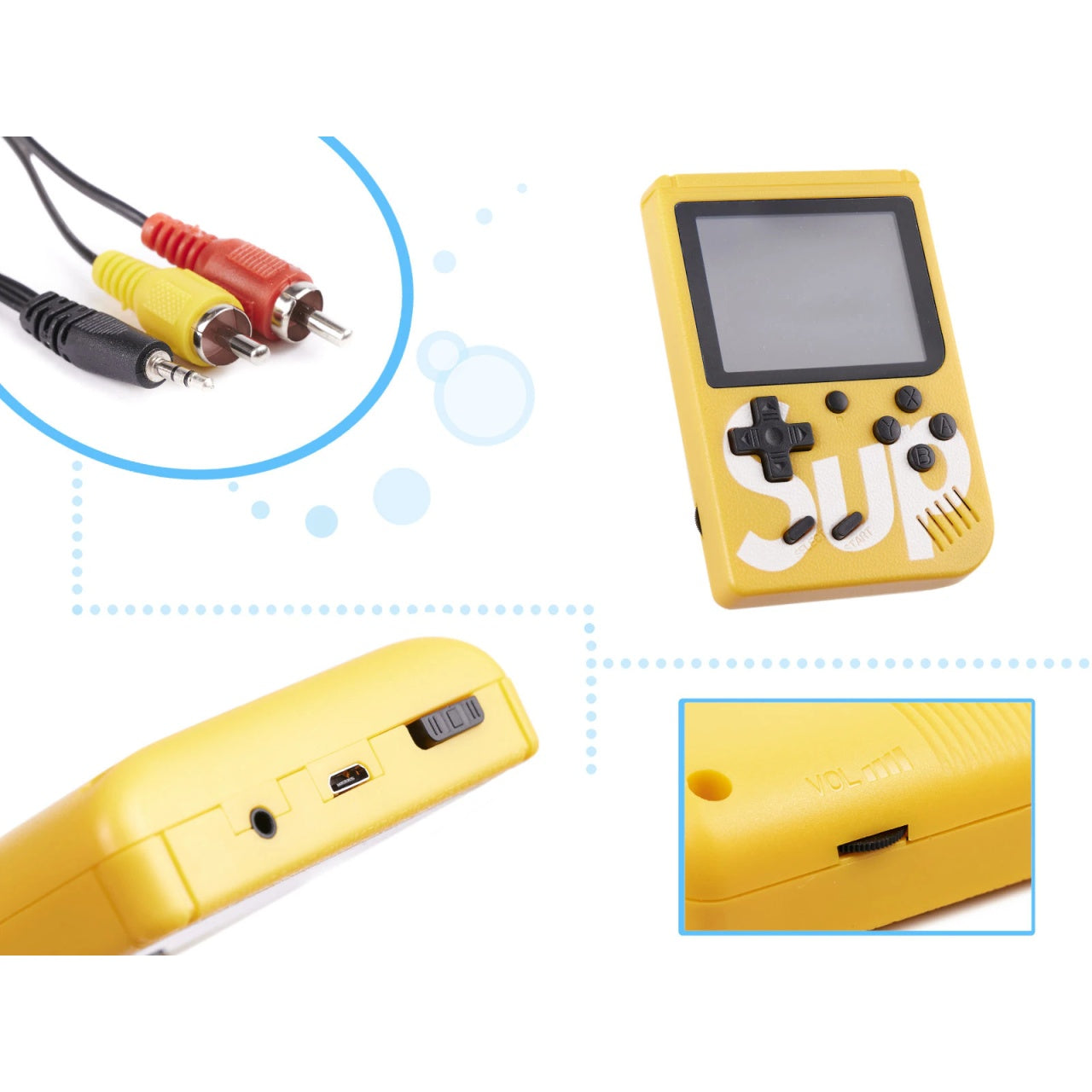 Consola Portabila SUP 400 in 1 , Jocuri Retro, Ecran 3 Inch, Gaming Portabil