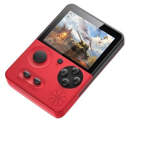 Consola Retro Portabila T3 cu 500 Jocuri Clasice , Rosu, ecran 3.5inch, color, 13.5x9.5x5cm