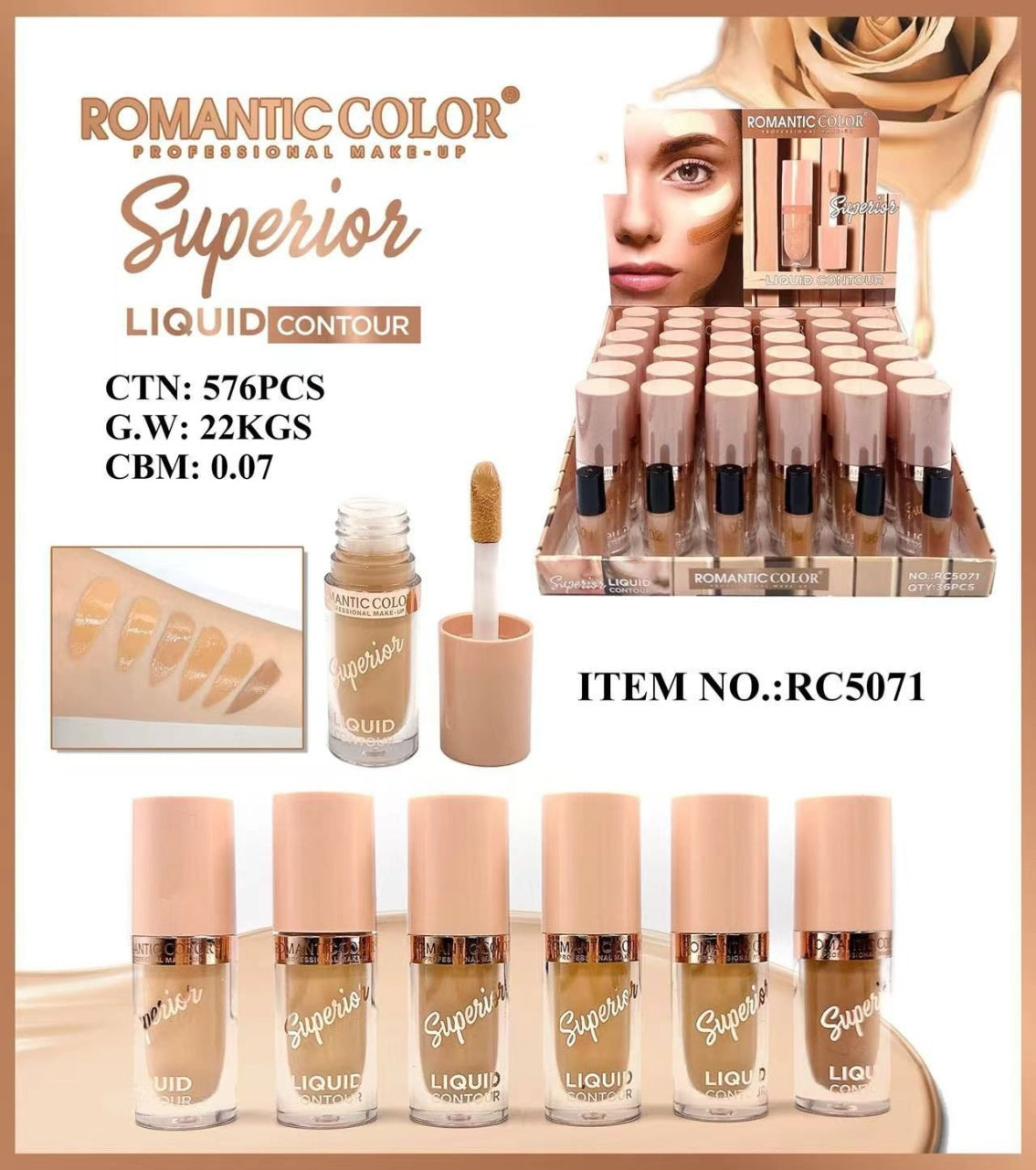 Contur Lichid Romantic Color Superior , Definire, Sculptare, Rezistenta Indelungata