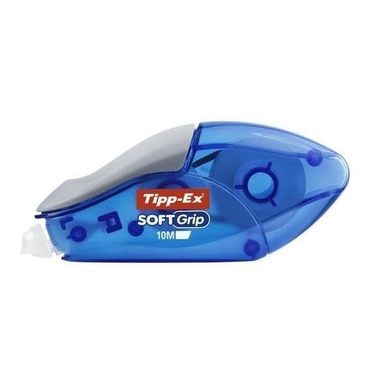 Corector banda Tipp-Ex Soft Grip 10m , aplicare curata si confortabila, corectii instant,
