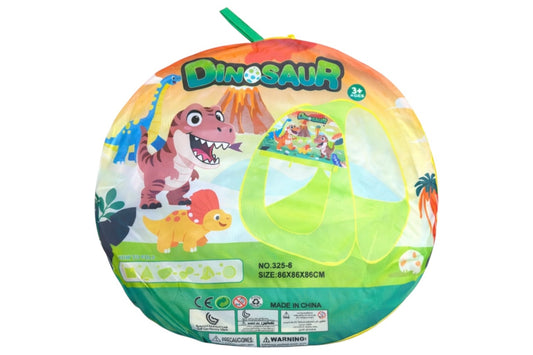 Cort pentru copii cu tematică dinozauri, din material textil, 85x70x70 cm