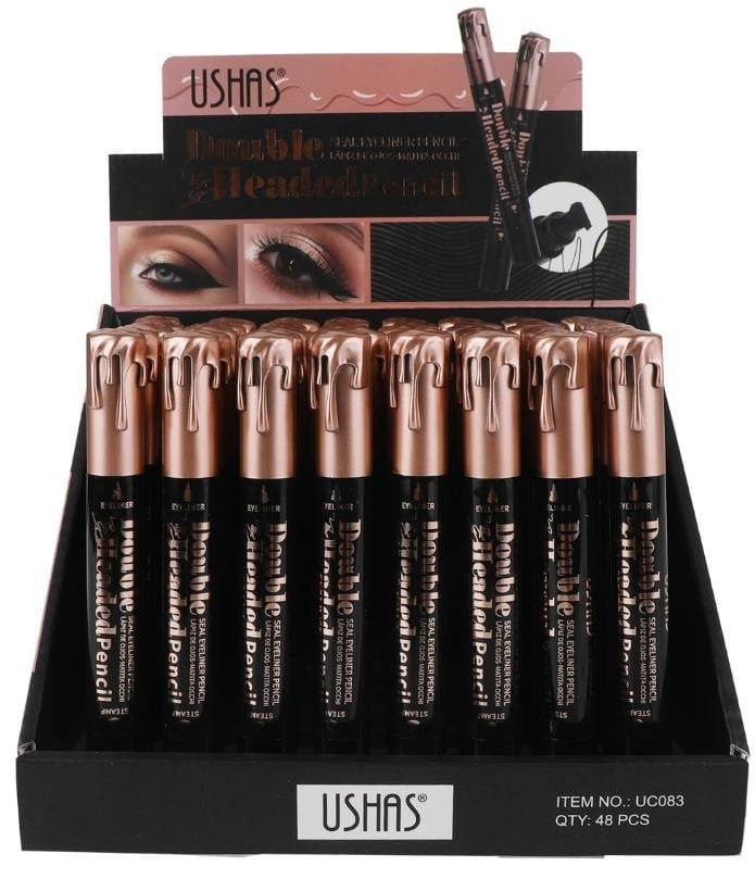 Creion Dermatograf Dublu USHAS , Eyeliner 2-in-1 pentru Contur Perfect
