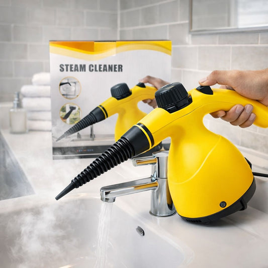 Curățător cu aburi portabil, din plastic, galben, 1200W, pentru uz casnic