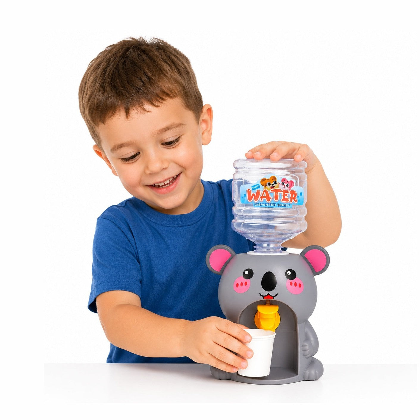 Dispenser apa jucarie copii model koala, cu pahar inclus, distractiv si educativ 28.5x14 cm