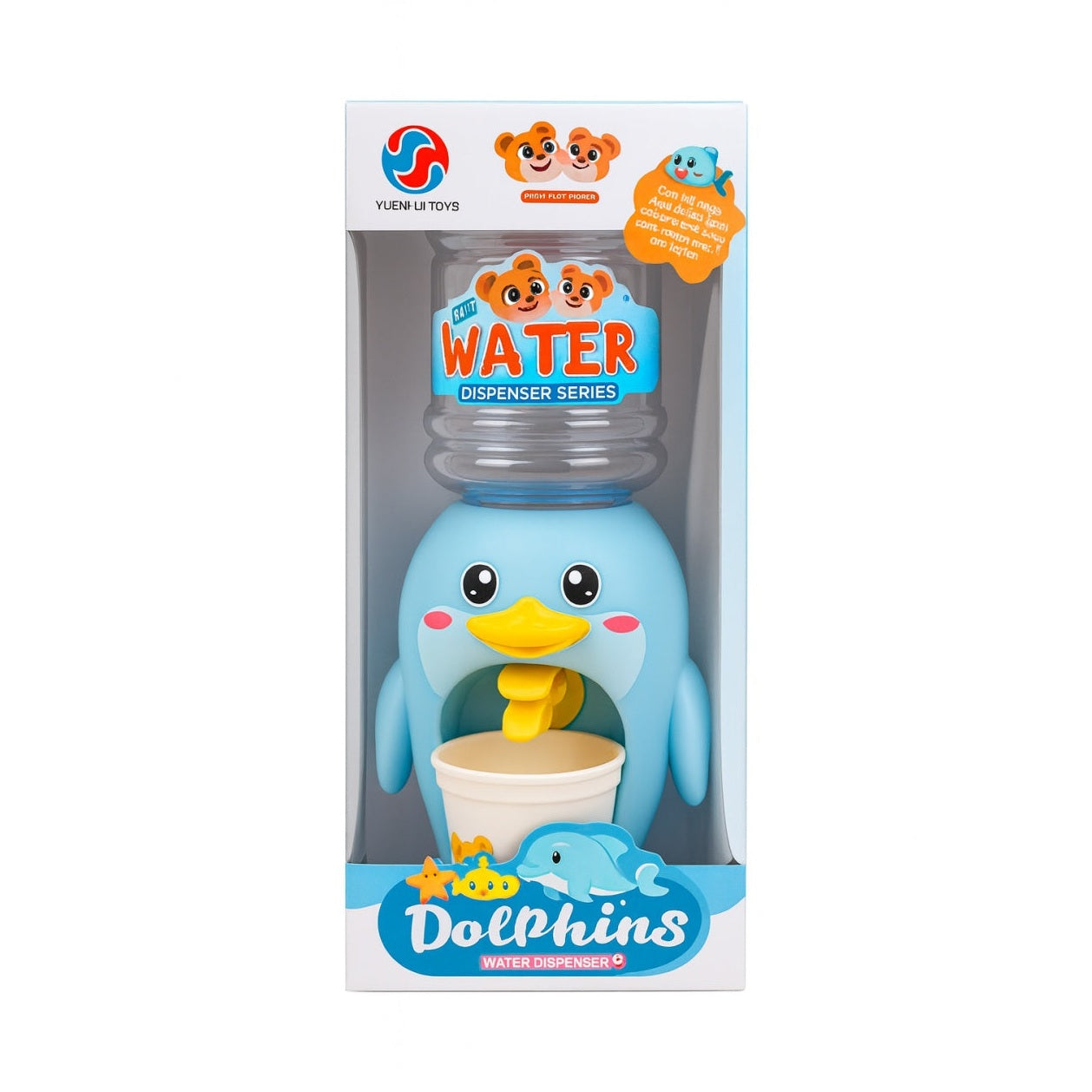 Dispenser Apa pentru Copii , Model Pinguin Albastru , 24 CM