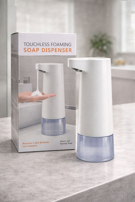 Dozator automat sapun spuma cu senzor touchless pentru baie si bucatarie