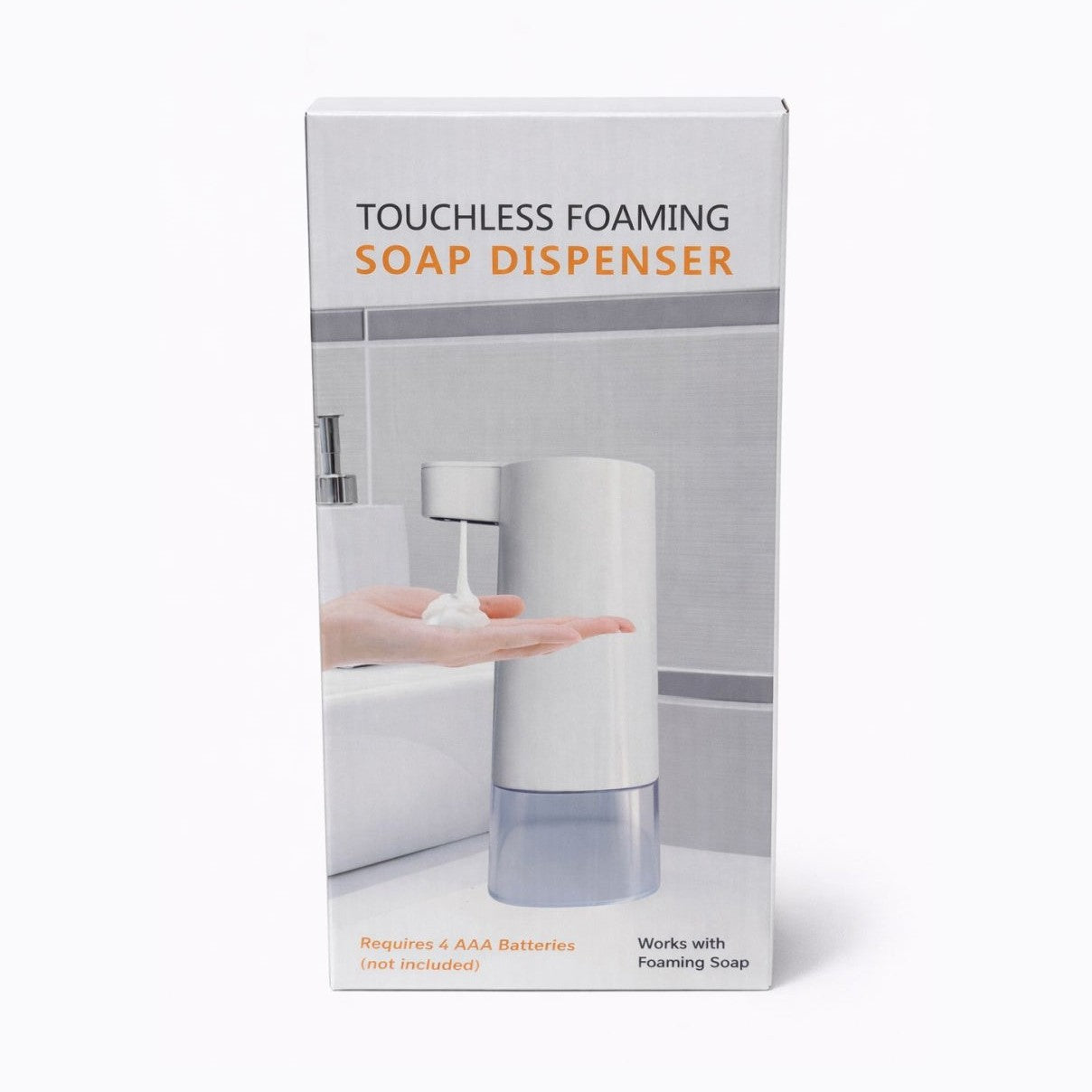 Dozator automat sapun spuma cu senzor touchless pentru baie si bucatarie