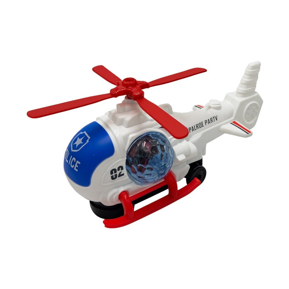 Elicopter Police 19.5x10 cm , Scoate Fum, Lumini, Sunete