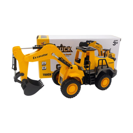 Excavator Jucarie 31x13 cm cu Brat Mobil , Utilaj Constructii Mare pentru Copii 3+