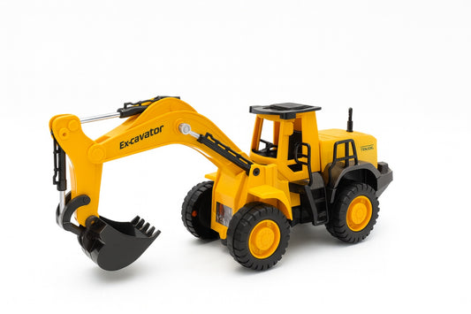 Excavator Jucarie 31x13 cm cu Brat Mobil , Utilaj Constructii Mare pentru Copii 3+