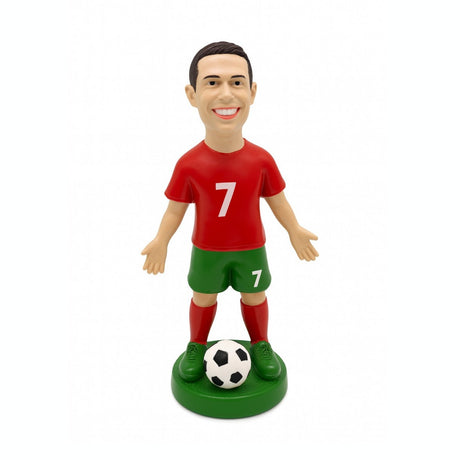 Figurina Ceramica Fotbalist , 17 cm, Model Colectie, Detalii Realiste